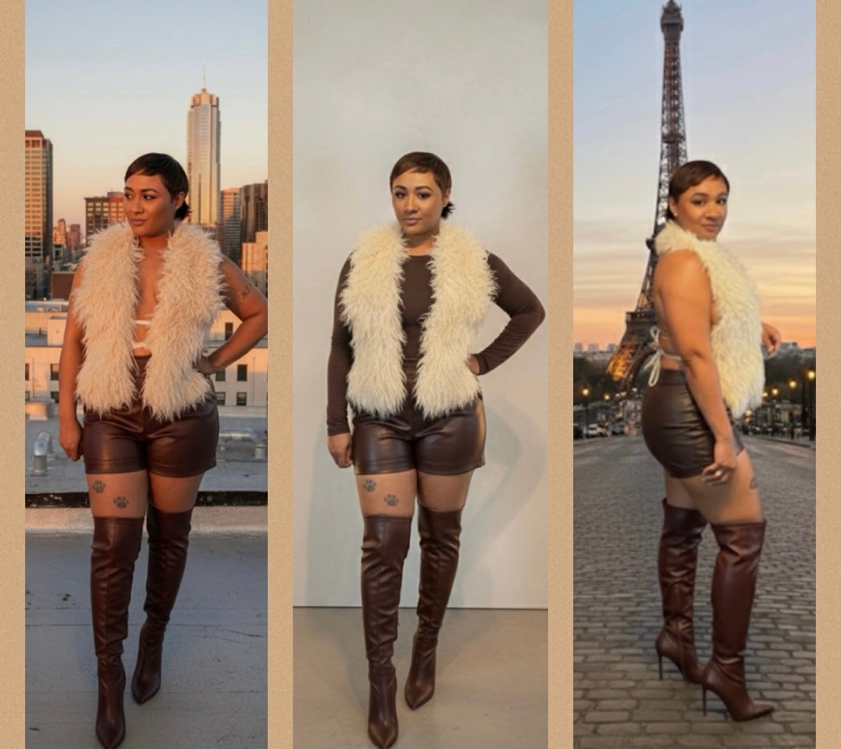 Fur Baby faux fur top/ vest