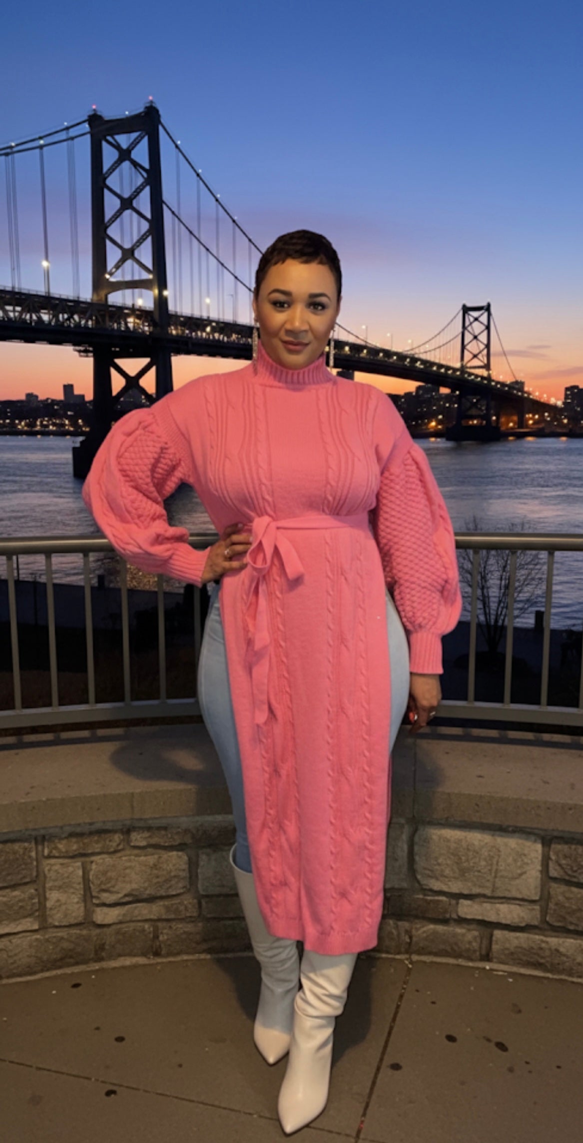 Pink and Posh Tunic Sweater