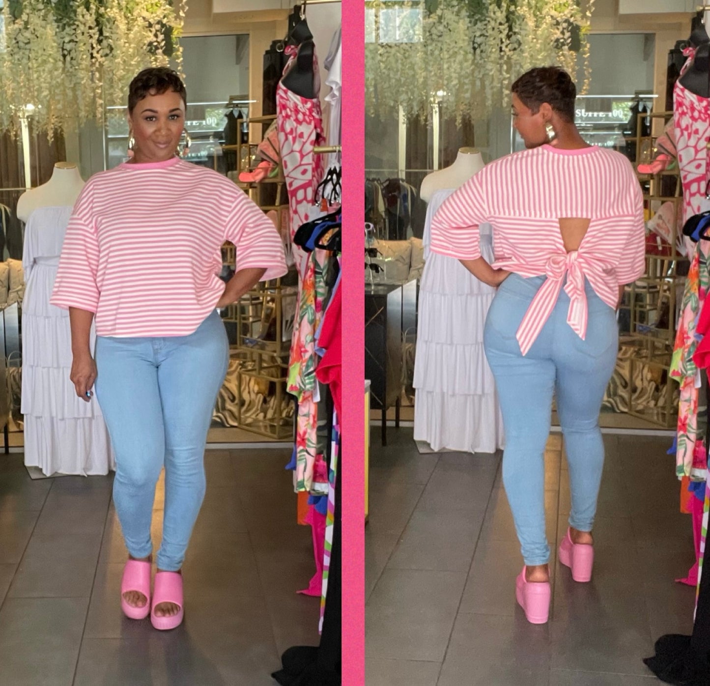 Tied Up loose bowknot t-shirt