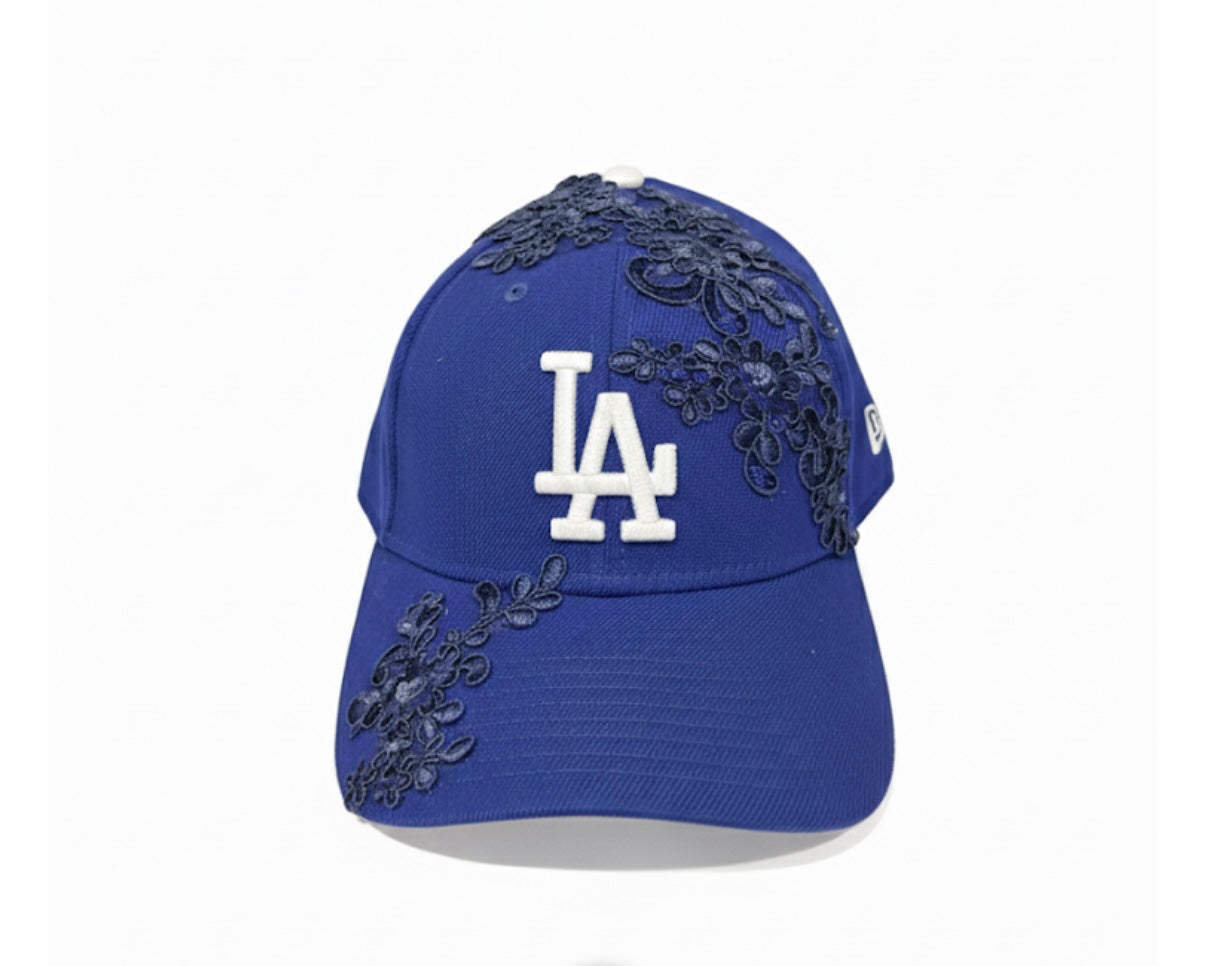 LA flower embellished cap