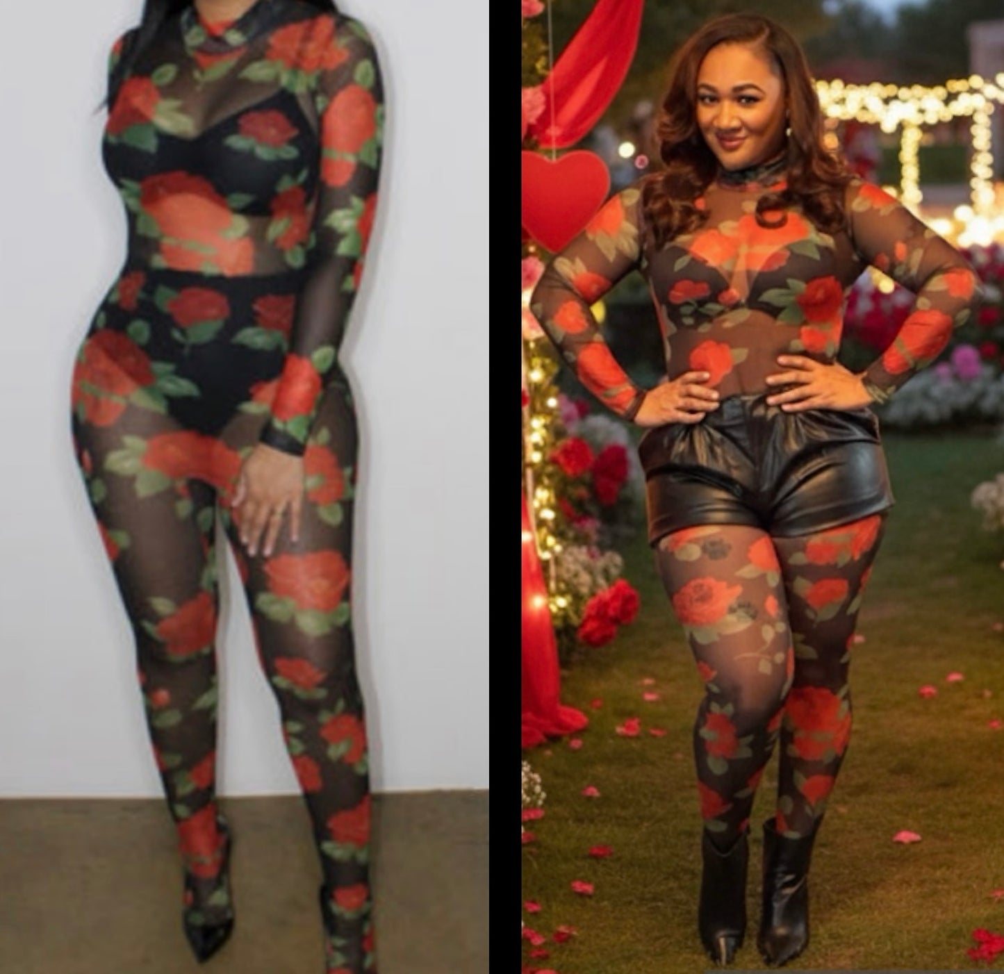 Always and Forever Sheer jumpsuit