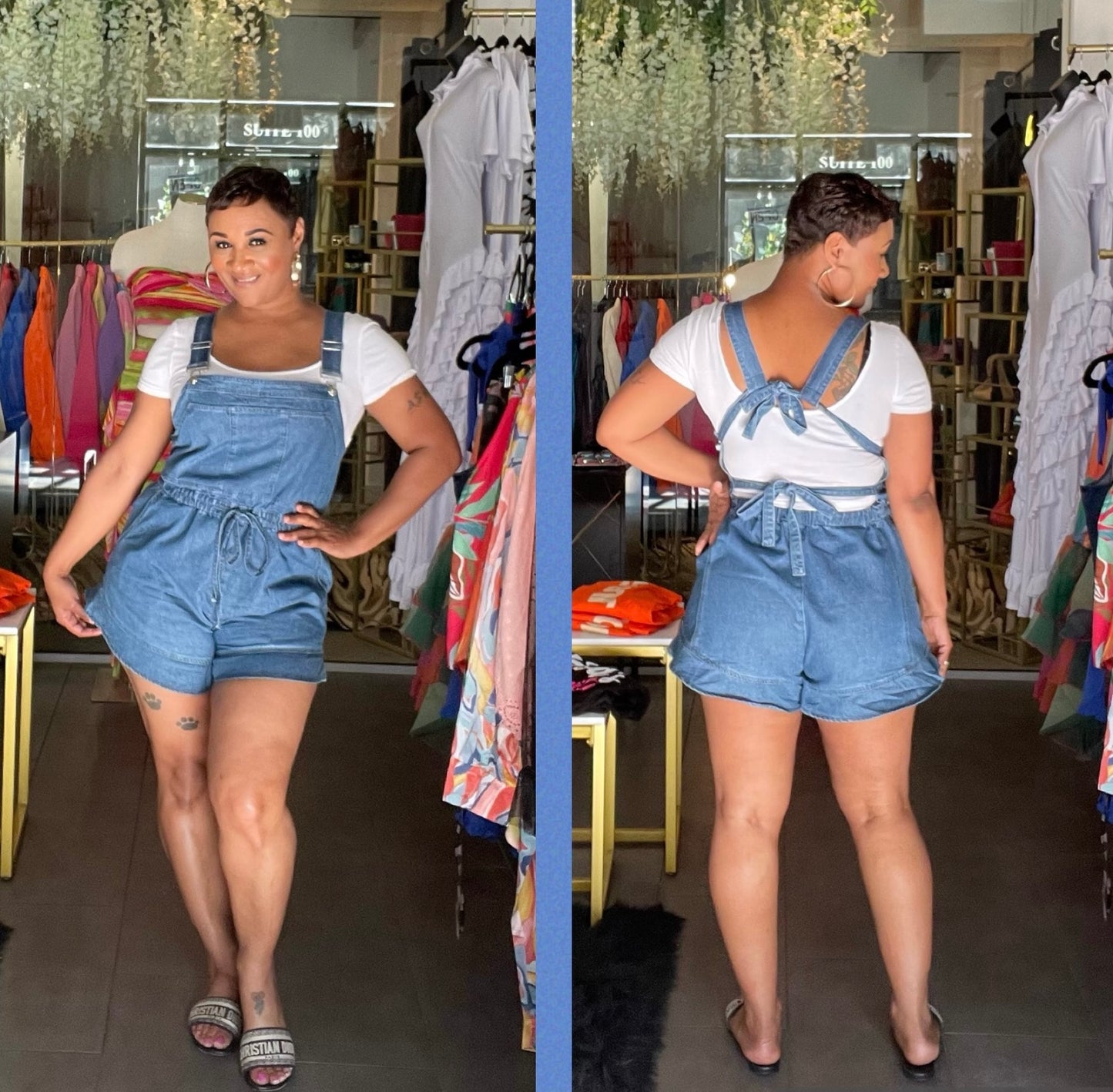 Girls Day Out Denim Romper