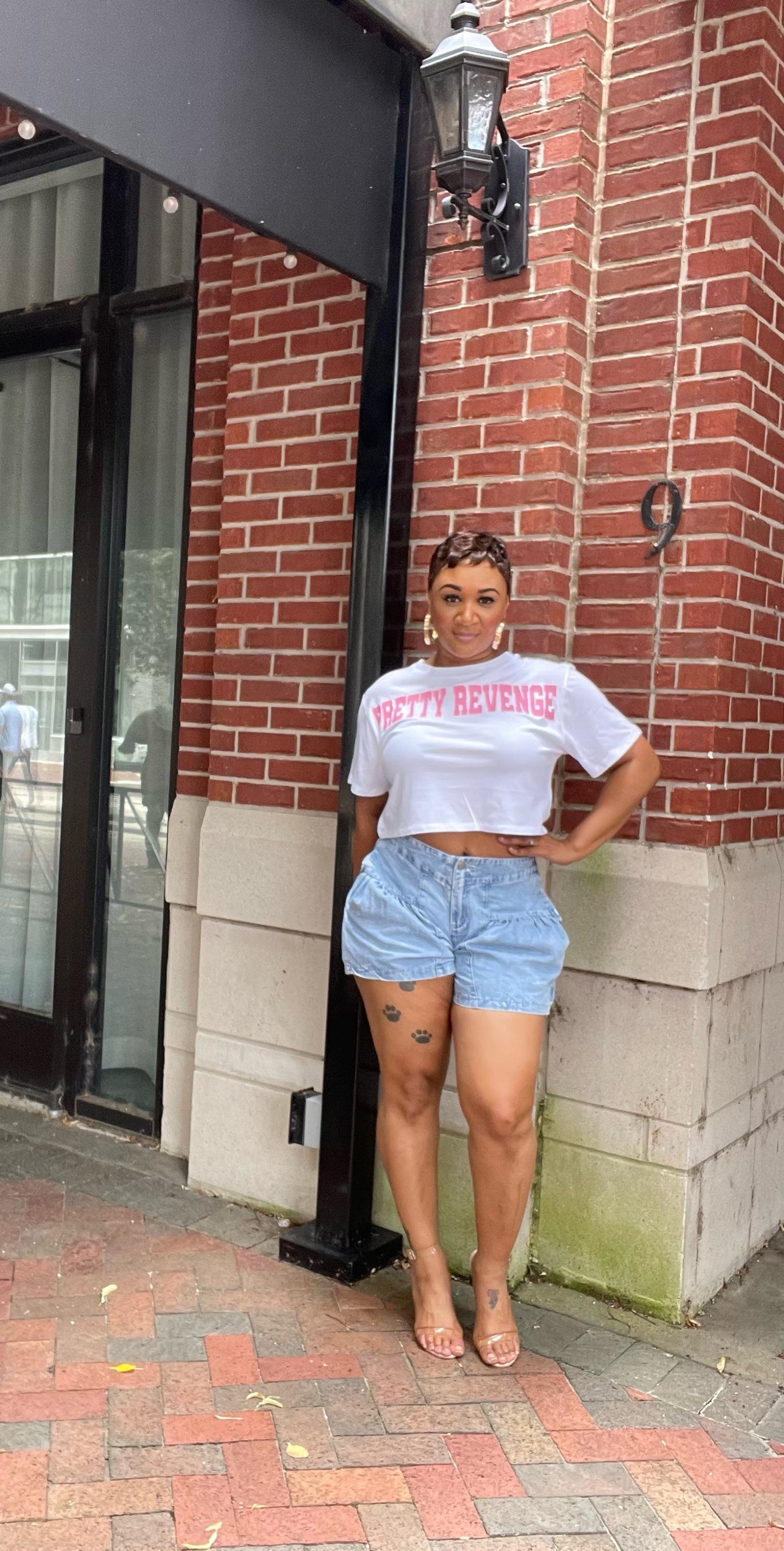 Blossom Denim Shorts