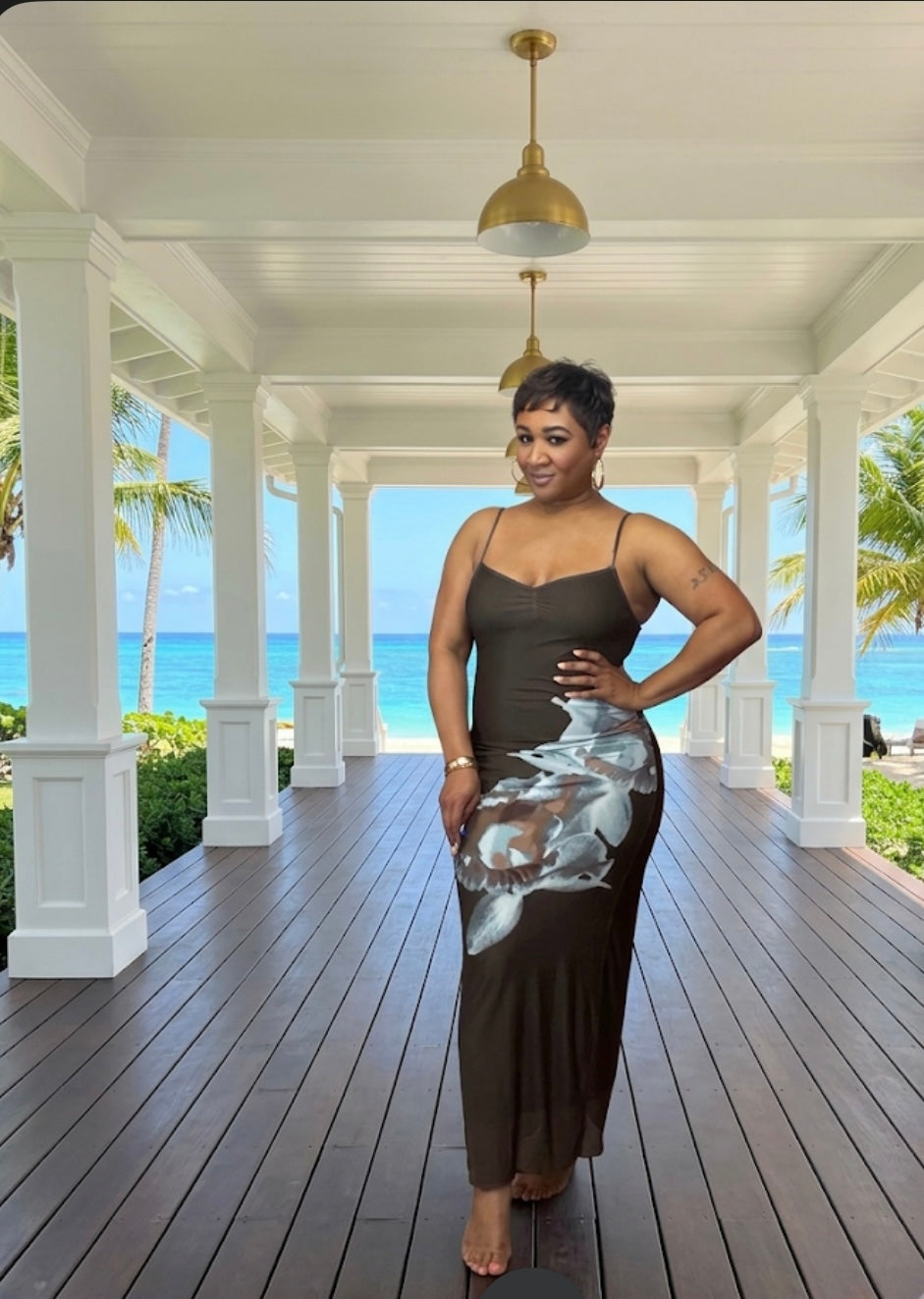 Botanical Bliss maxi dress