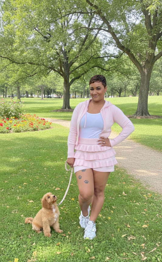 Choose Me ruffle 2pc short set