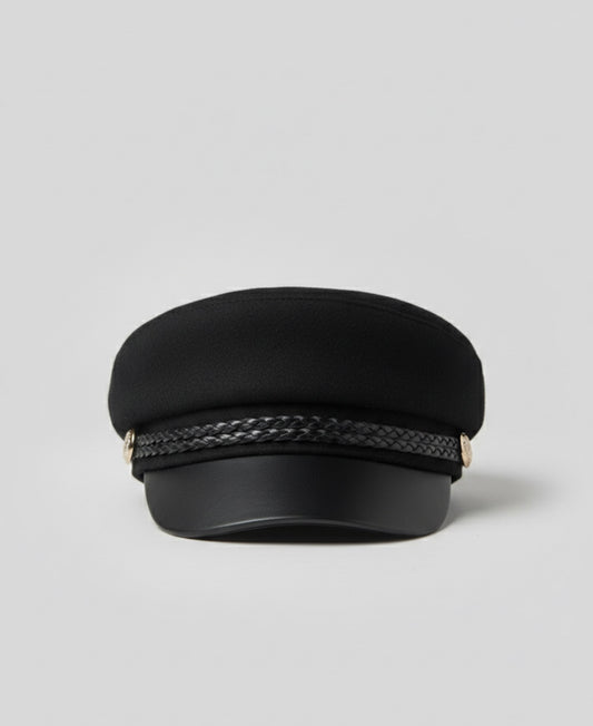Chic cabbie hat ( black )