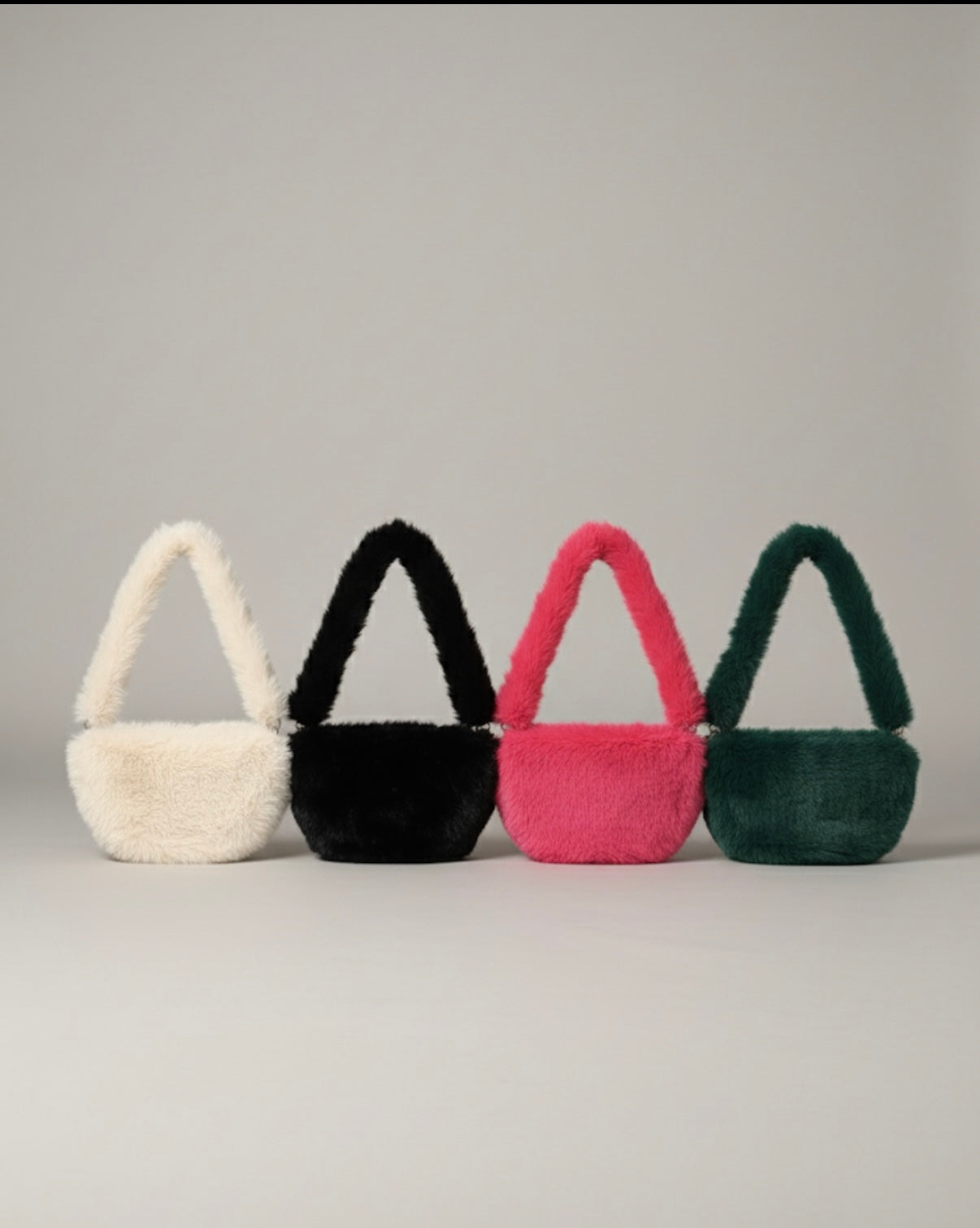 So Fab faux fur crossbody bag( 4 colors)