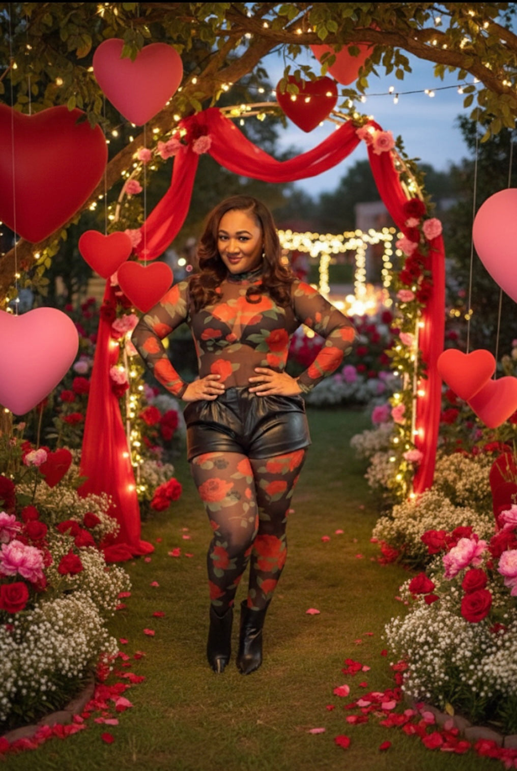 Always and Forever Sheer jumpsuit