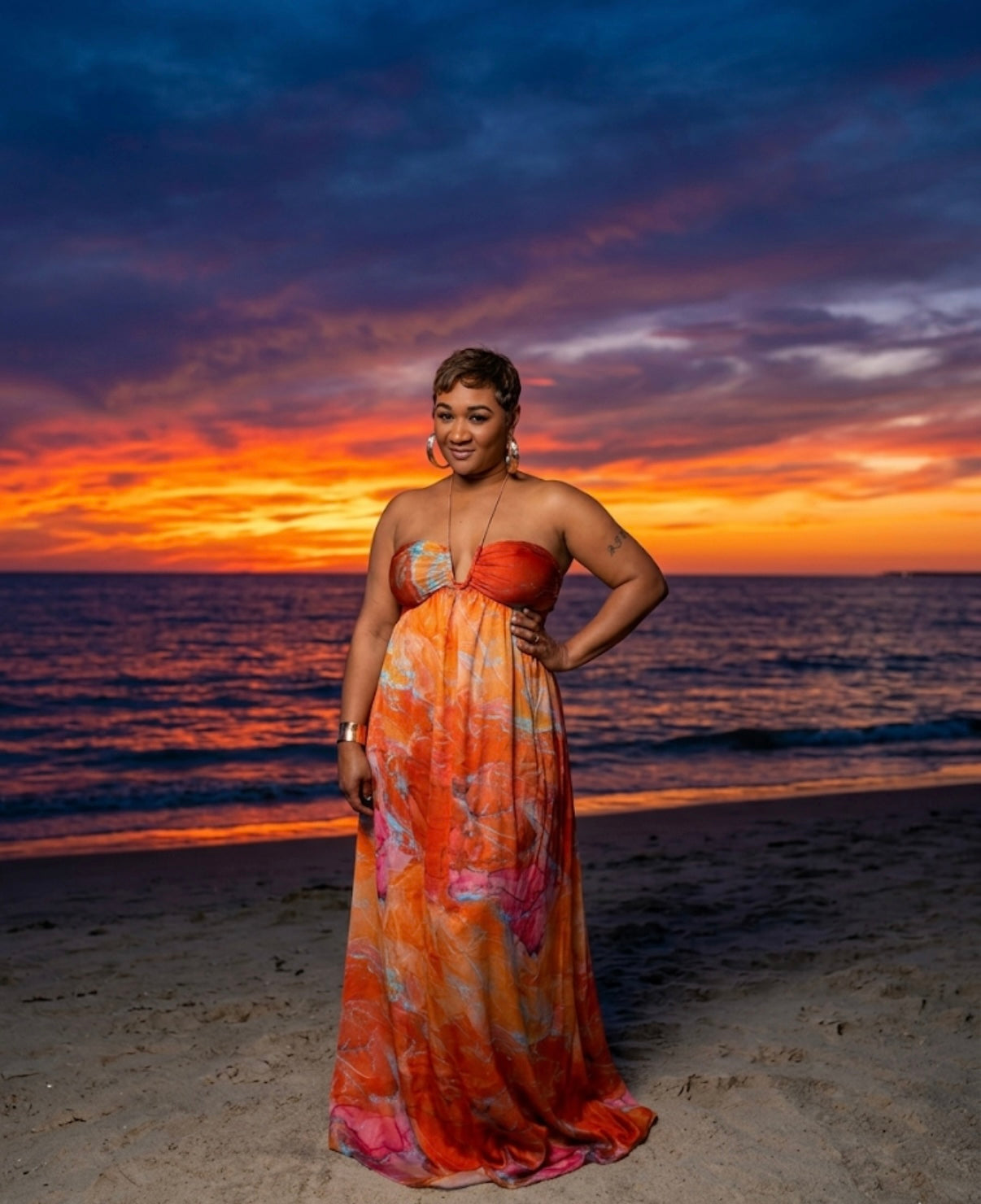 Sunrise maxi dress