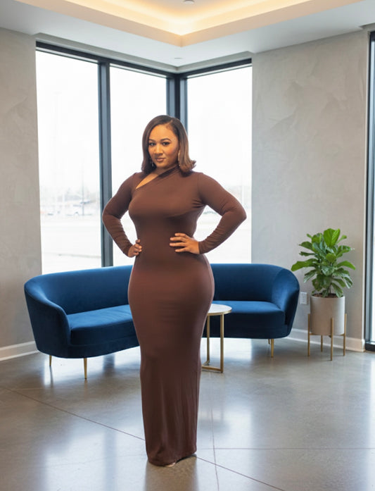 Chocolate Kiss maxi dress