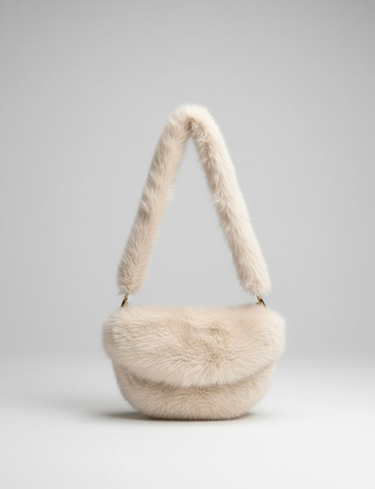So Fab faux fur crossbody bag( 4 colors)