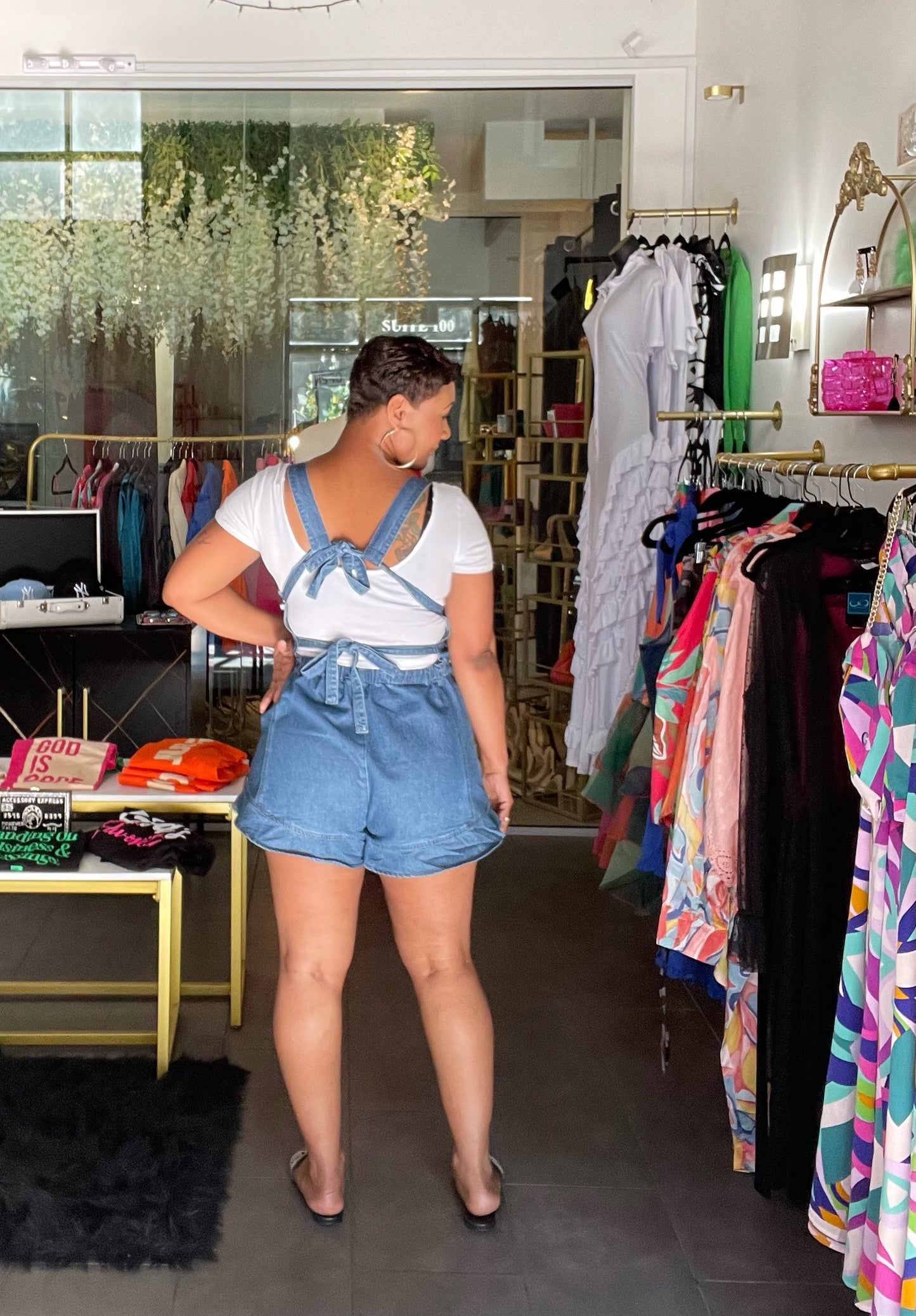 Girls Day Out Denim Romper