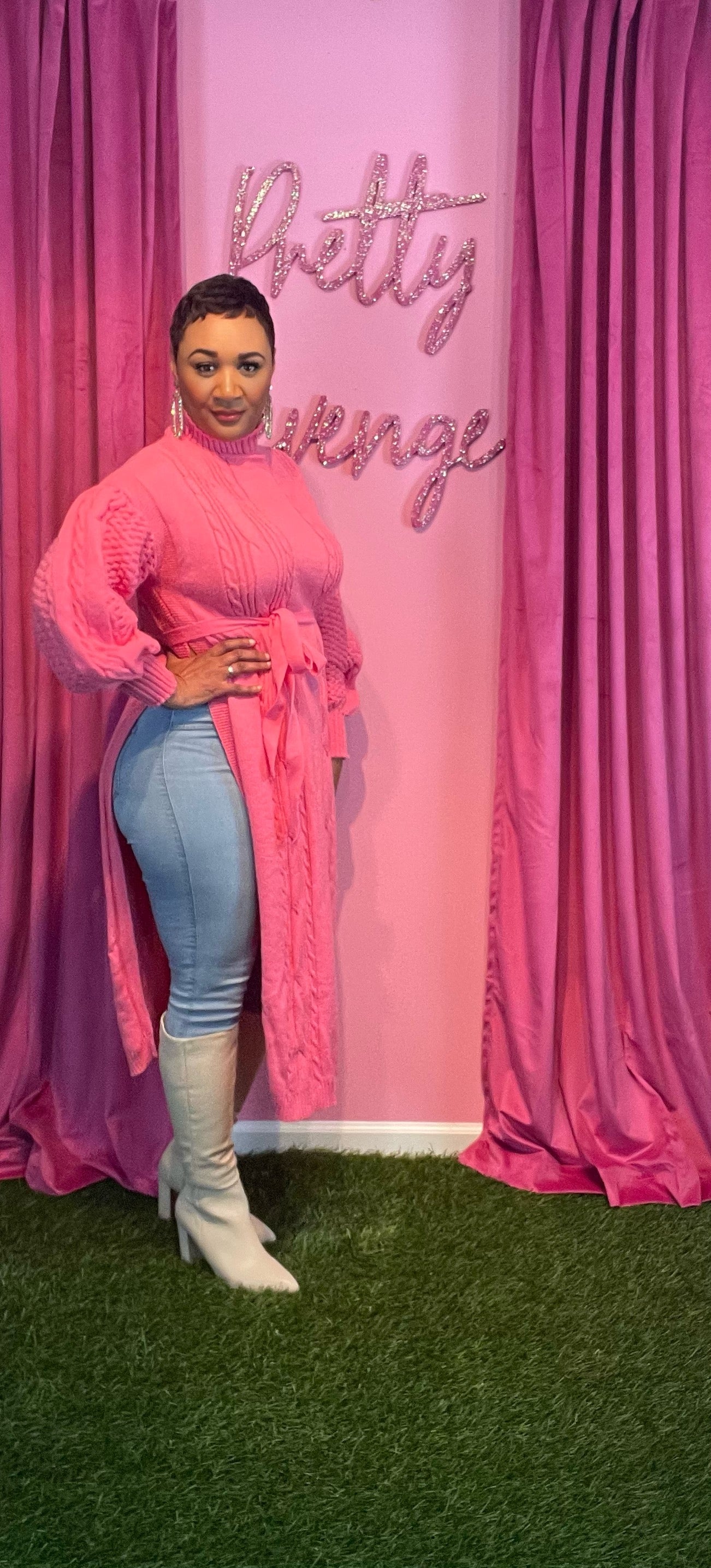 Pink and Posh Tunic Sweater