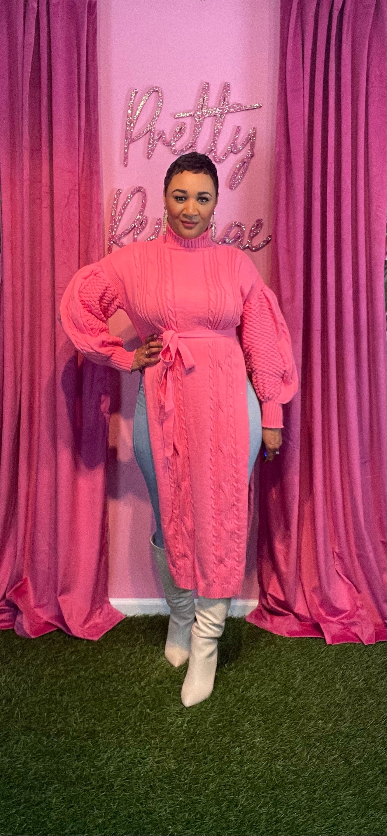 Pink and Posh Tunic Sweater