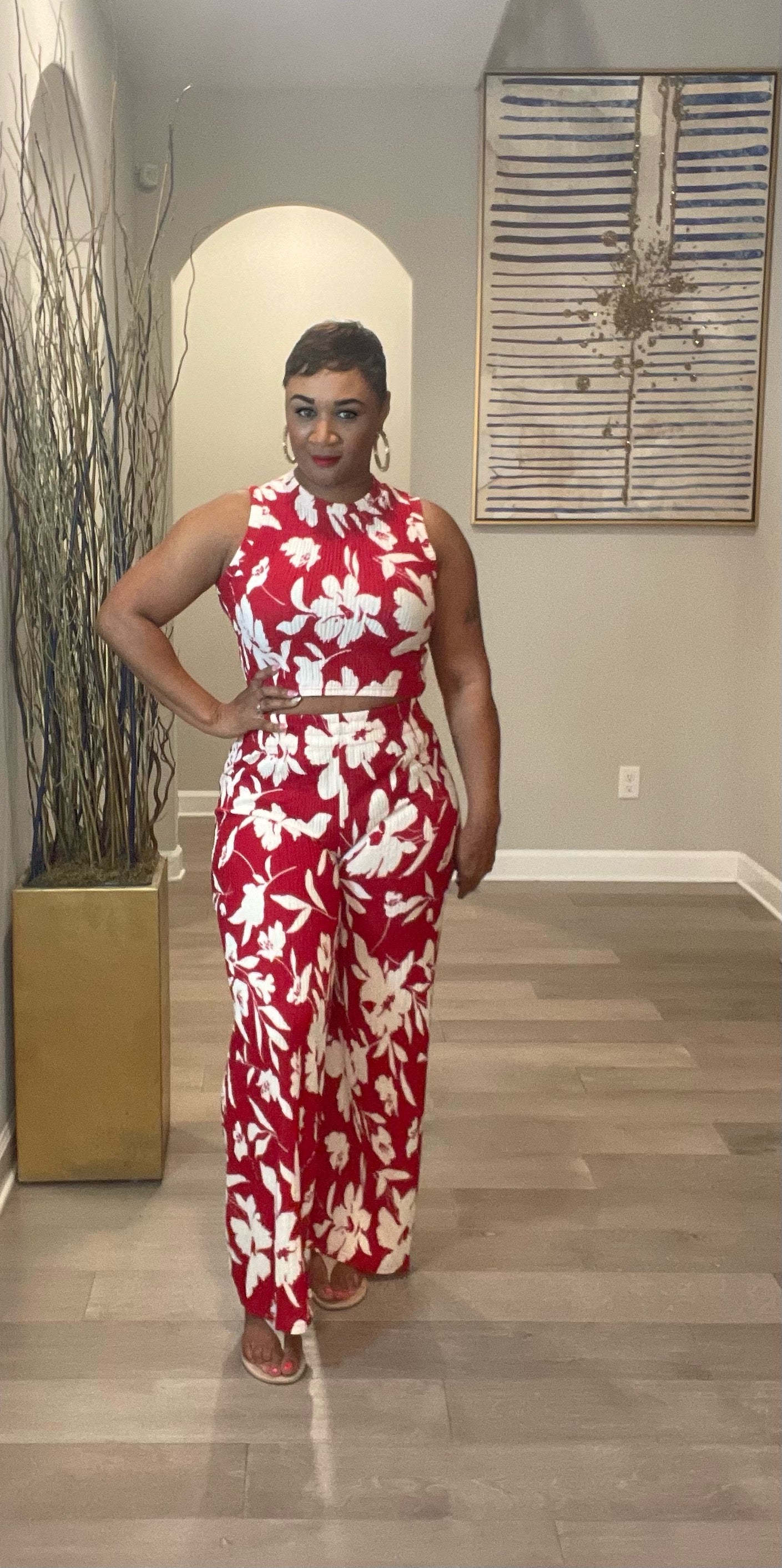 Love Poem 2pc set (Red/Beige)