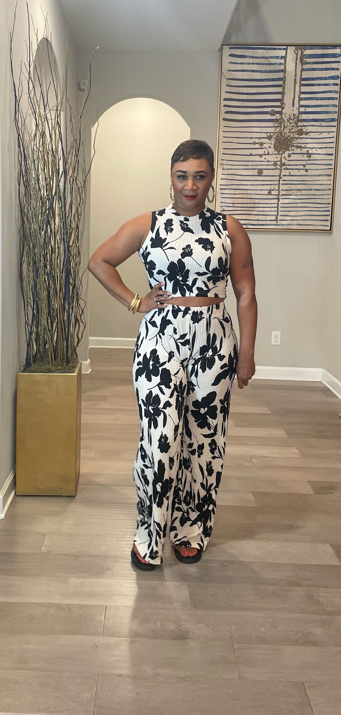 Love Poem 2pc set ( Beige /Black)