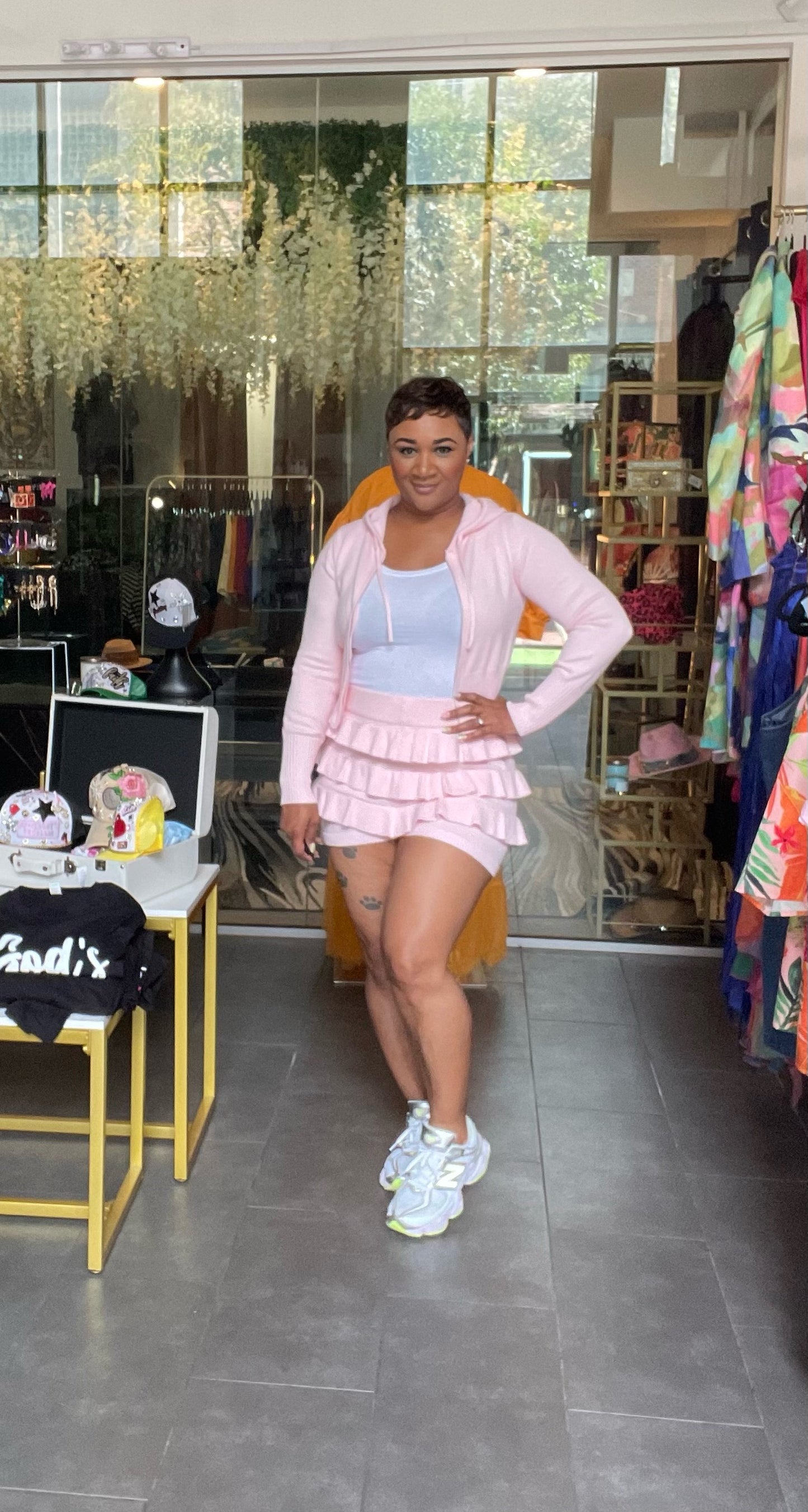 Choose Me ruffle 2pc short set