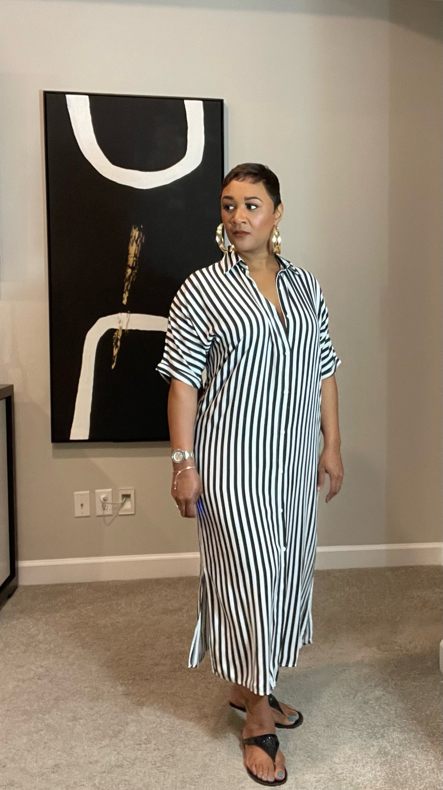Janet maxi shirt dress