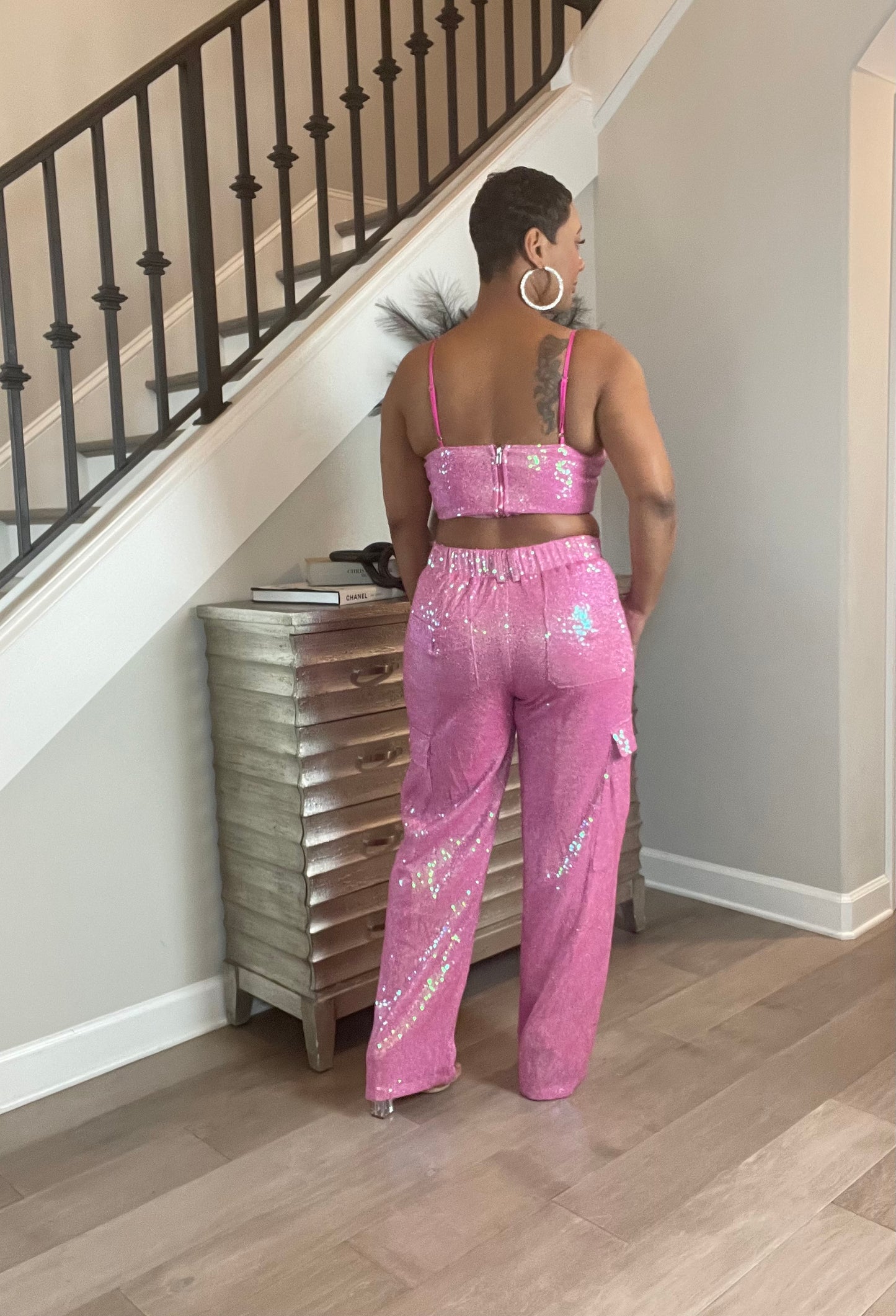 Glitz & Glam Sequin Bustier Top